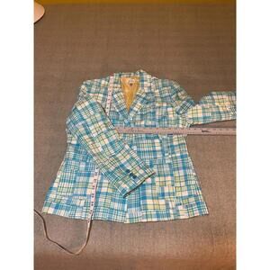 Lilly Pulitzer Blue Plaid Blazer - Size L - #Classy